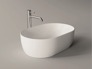 UNICA - Countertop oval ceramic washbasin _ Alice Ceramica